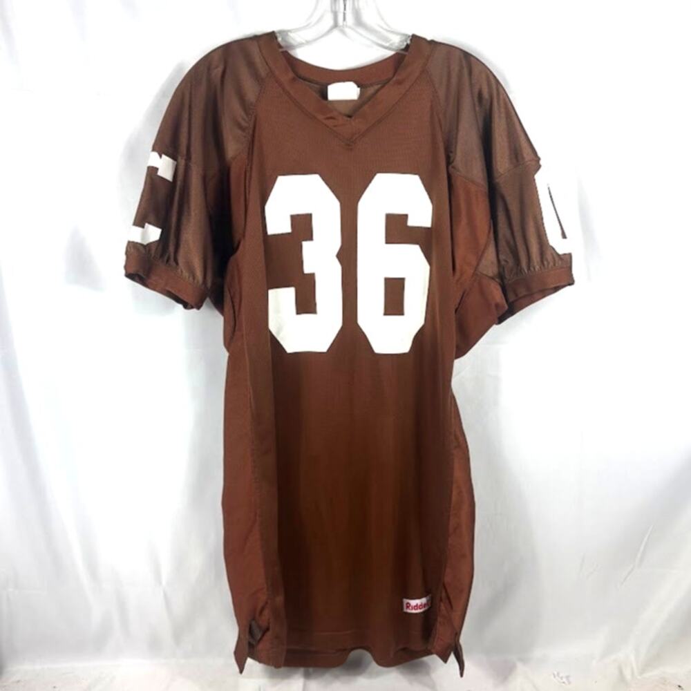 Vintage Rideell Football Jersey XL Cleveland Browns #36